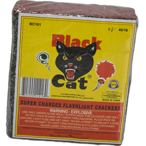 Black Cat Firecrackers Strip of 16