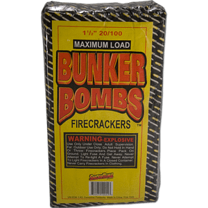 Bunker Bombs Firecrackers (Strip of 100)