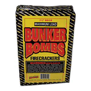 Bunker Bombs Firecrackers Strip of 16