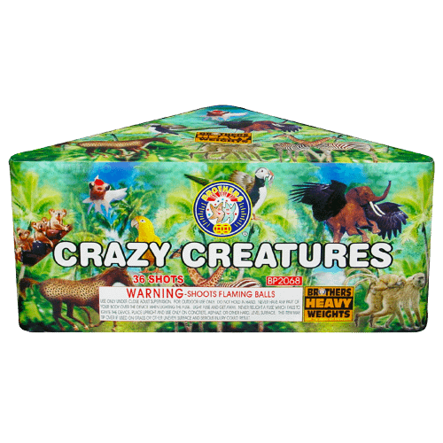 Crazy Creatures 500 Gram Fireworks Repeater