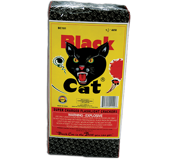Black Cat Firecrackers Strip of 50
