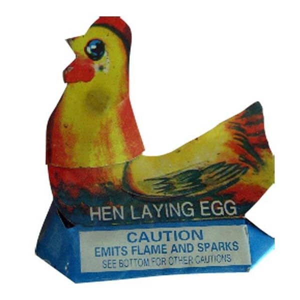 Hen Laying Eggs - Firework Novelties
