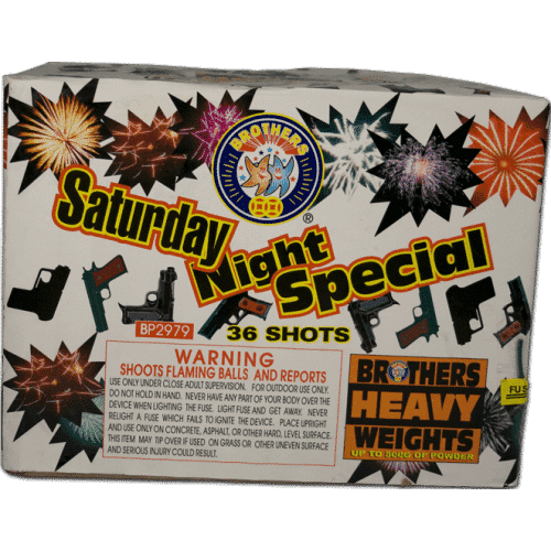 Saturday Night Special 500g Fireworks Cake