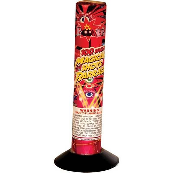 100 Shot Magical Barrage - Multi-Effect Fireworks Repeater