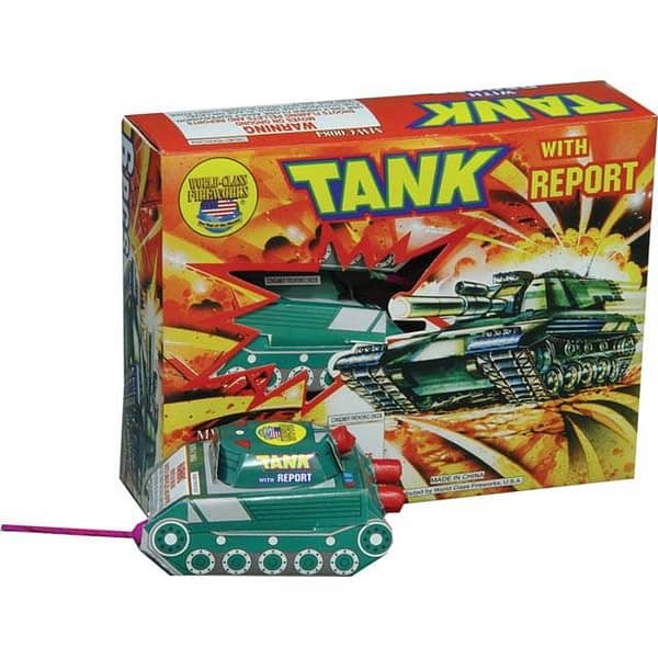 Tank with Report - Fireworks Novelty